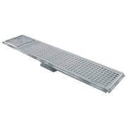 Caniveau de sol inox 600x300, sortie lat&eacute;rale - Diamond - GS63-H