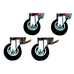 Kit 4 roues, 2 avec frein 6 & 10 GN 1/1 - Diamond - AA/K4C-X