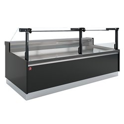 Comptoir ventil&eacute;, avec r&eacute;serve, vitre verticale 90&deg; avec relevage &agrave; piston - FULL BLACK - Diamond - DPT17-V5
