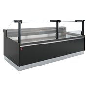 Comptoir ventil&eacute;, avec r&eacute;serve, vitre verticale 90&deg; avec relevage &agrave; piston - FULL BLACK - Diamond - DPT32-V5