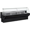 Comptoir vitrine r&eacute;frig&eacute;r&eacute; &agrave; vitre bomb&eacute;e, avec r&eacute;serve - NOIR - Diamond - ML20/B5-R2