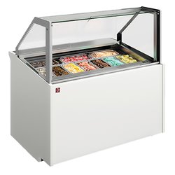 Comptoir &agrave; cr&egrave;me glac&eacute;e 10 bacs inox (360x165) - Diamond - LAVA13-V13
