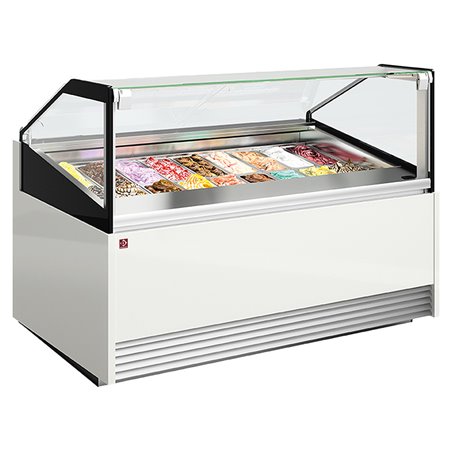 Comptoir &agrave; cr&egrave;me glac&eacute;e 18 bacs inox (360x165) - Diamond - OTTA16-V8