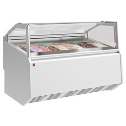 Comptoir &agrave; cr&egrave;me glac&eacute;e 24 bacs inox (360x165) - Diamond - QUEB21-V6
