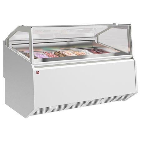 Comptoir &agrave; cr&egrave;me glac&eacute;e 24 bacs inox (360x165) - Diamond - QUEB21-V6