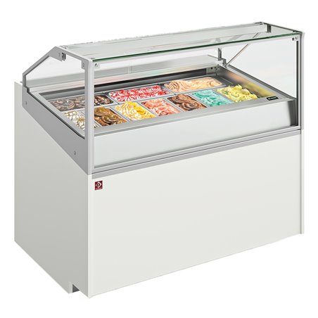 Comptoir &agrave; cr&egrave;me glac&eacute;e 13 bacs inox (360x165) - Diamond - TORO17-V11