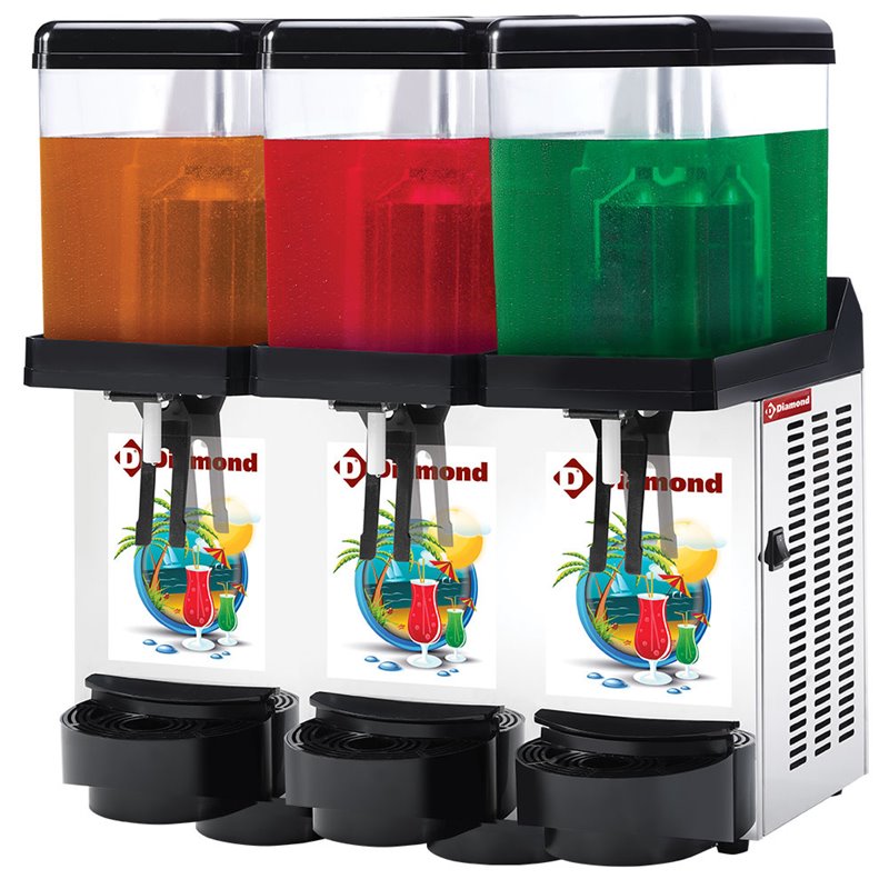 Distributeur de boissons r&eacute;friger&eacute;es, 3x 12 Lt. - Diamond - DD12/3T-R2