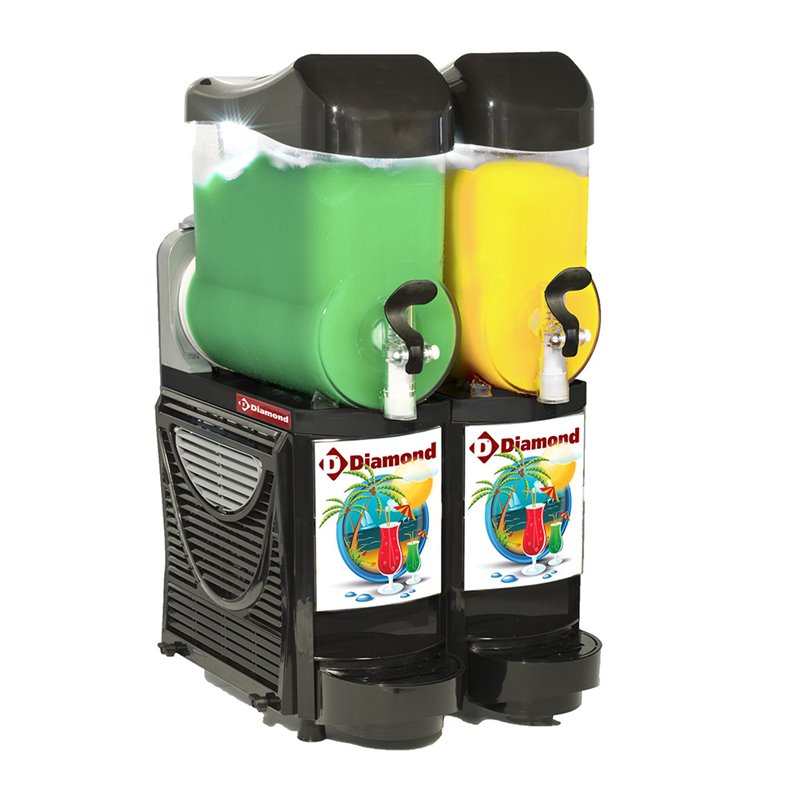 Machine-distributeur granita & sorbet, 2x 10 Lt. - Diamond - FABY-2/BB-R2