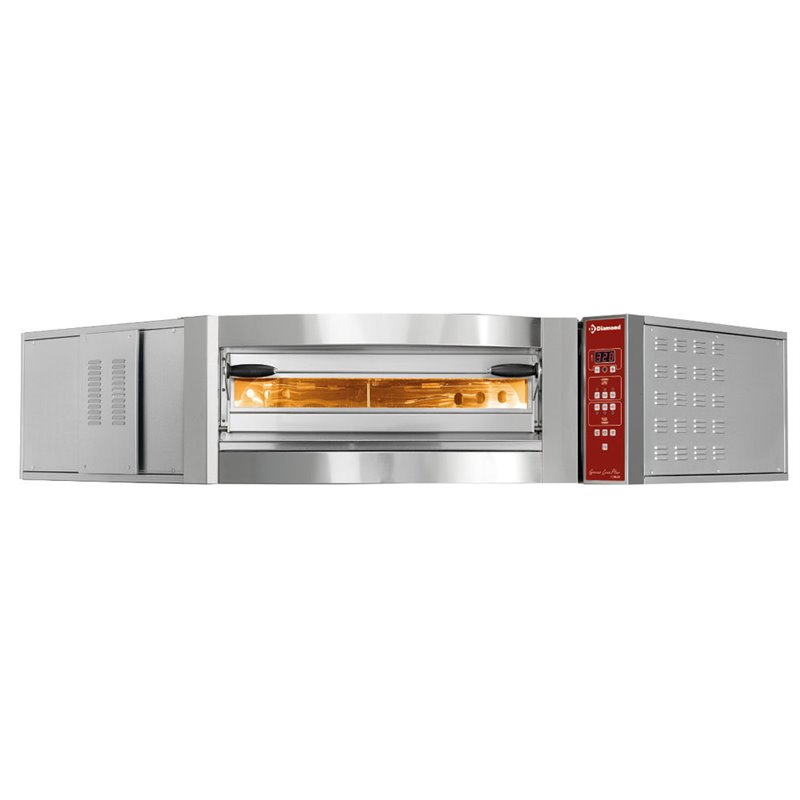 Four &eacute;lectrique d'angle, 1 chambre, 8 pizzas &Oslash; 350 mm - Diamond - CGD/1-DG--230/3-