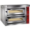 Four &eacute;lectrique &agrave; pizzas, 2x 4 pizzas 350mm - FULL pierre r&eacute;fractaire  - Diamond - LFD-08-LX