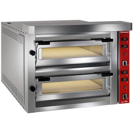 Four &eacute;lectrique &agrave; pizzas, 2x 6 pizzas - Diamond - LFD-12