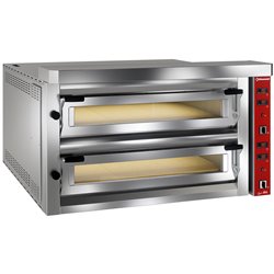 Four &eacute;lectrique &agrave; pizzas "extra large", 2x 9 pizzas - Diamond - LFD-18L
