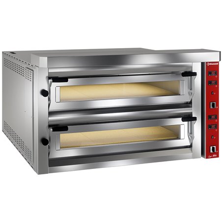 Four &eacute;lectrique &agrave; pizzas "extra large", 2x 9 pizzas - Diamond - LFD-18L