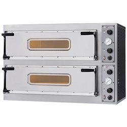 Four &eacute;lectrique 2x 2 pizzas diam. 350mm, 2 chambres - Diamond - WR-DFXL-22