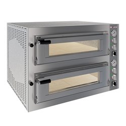 Four &eacute;lectrique 2x 4 pizzas diam.350mm, 2 chambres - Diamond - WR-FD24-MD