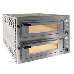 Four &eacute;lectrique 2x 6 pizzas diam.350mm, 2 chambres - Diamond - WR-FD26-MF