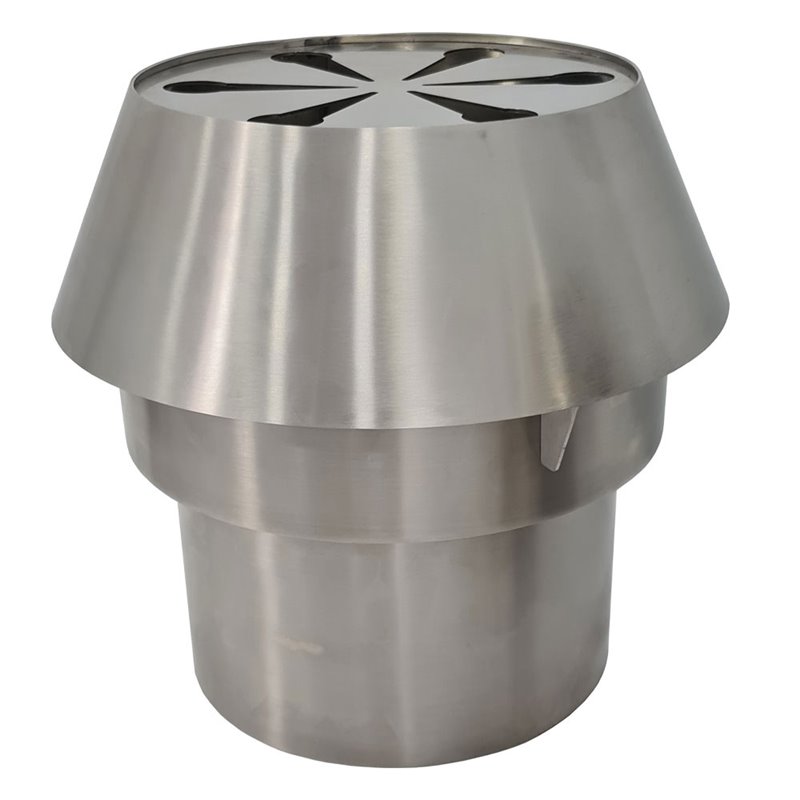 Kit pare-feu + chapeau chemin&eacute;e inox (CBQ-120) - Diamond - CFECCX/120
