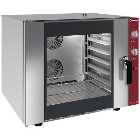 Four &eacute;lectrique &agrave; convection , 6x 600x400 mm + humidificateur manuel - Diamond - CPE664-BG