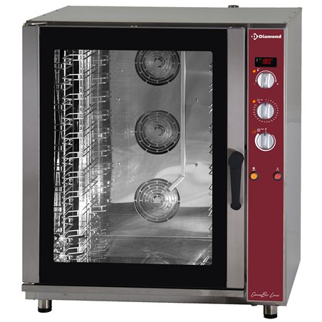 Four &agrave; convection &eacute;lectrique, 11x EN (GN), humidificateur automatique - Diamond - PFE-111/S