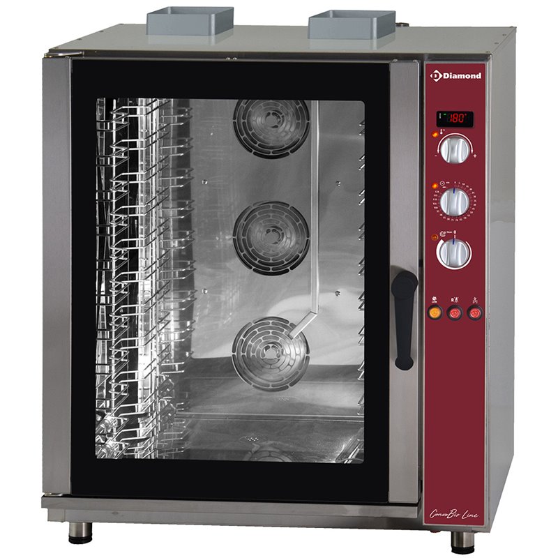 Four &agrave; convection gaz, 11x EN (GN), humidificateur automatique - Diamond - PFG-111/S