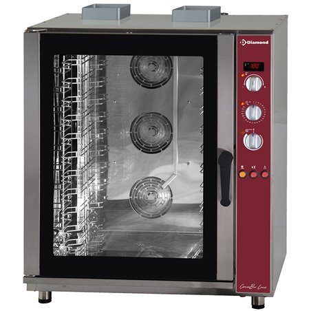 Four &agrave; convection gaz, 11x EN (GN), humidificateur automatique - Diamond - PFG-111/S