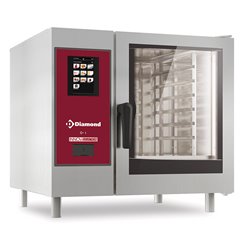 Four &eacute;lectrique "TOUCH" vapeur boiler et convection 6xGN1/1+ Cleaning - Diamond - SBET/06S