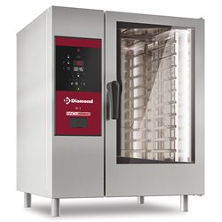 Four &eacute;lectrique vapeur directe et convection, 10xGN1/1+Cleaning - Diamond - SDE/10S