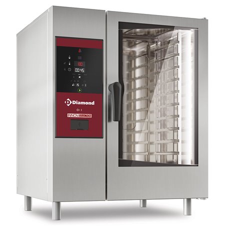 Four gaz vapeur directe et convection, 10x GN 1/1+Cleaning - Diamond - SDG/10S