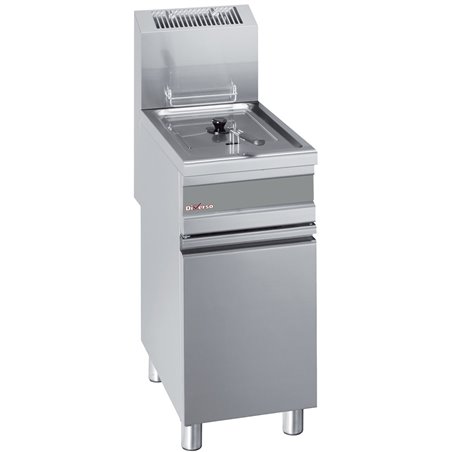 Friteuse gaz 1 cuve 15 litres sur armoire - Diamond - WR-GF15-G1