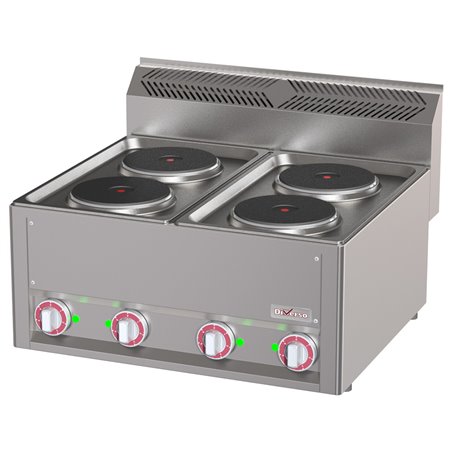 Cuisini&egrave;re &eacute;lectrique 4 plaques, -Top- - Diamond - WR-E4PT-18
