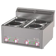 Cuisini&egrave;re &eacute;lectrique 4 plaques, -Top- - Diamond - WR-E4PT-18