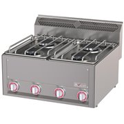 Cuisini&egrave;re 4 feux gaz, -Top- - Diamond - WR-G4FT-16