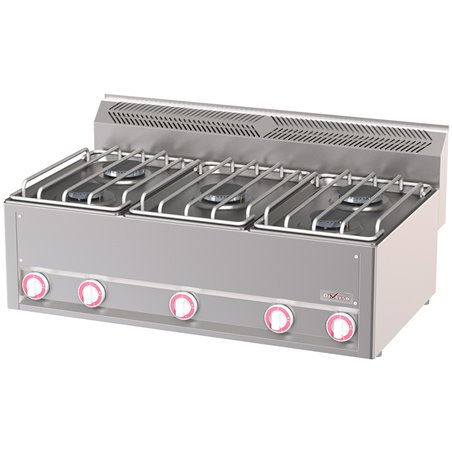 Cuisini&egrave;re 5 feux gaz, -Top- - Diamond - WR-G6FT-17