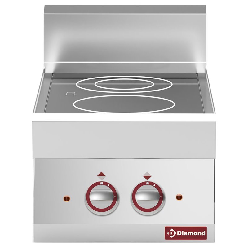 Cuisini&egrave;re &eacute;lectrique vitroc&eacute;ramique 2 foyers -Top- - Diamond - E65/2VC4T-N