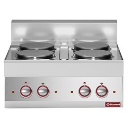 Cuisini&egrave;re &eacute;lectrique 4 plaques -Top- - Diamond - E65/4P7T-N