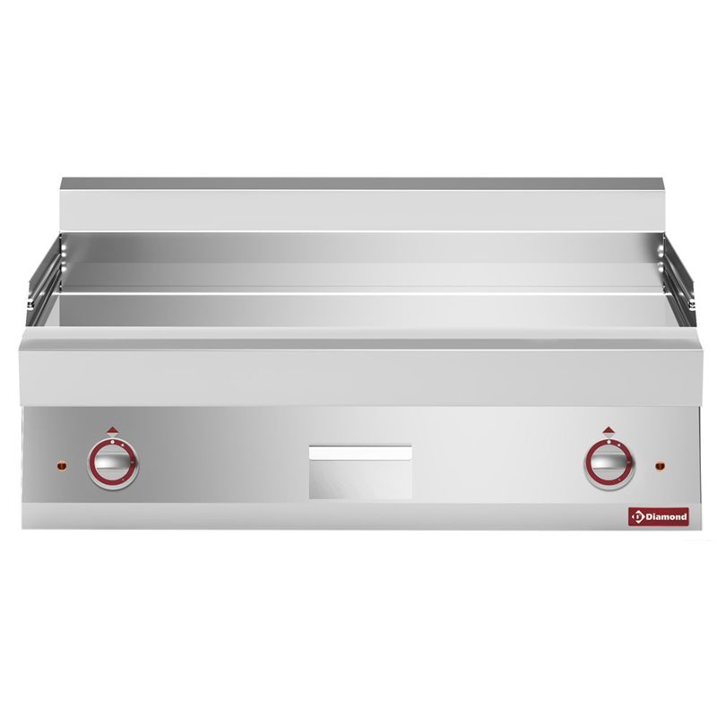 Plaque de cuisson &eacute;lectrique EXTRA-LARGE, surface lisse, chrom&eacute; - Diamond - E65/PLCD10T-N
