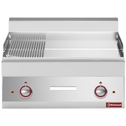 Plaque de cuisson &eacute;lectrique 2/3 lisse et 1/3 rainur&eacute;e -top- "Alpha 650" - Diamond - E65/PMCD7T-230V/3-N