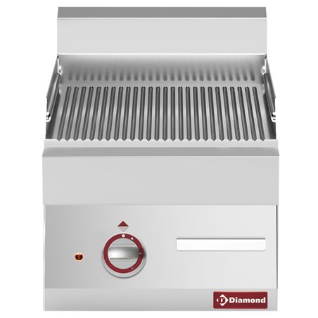 Plaque de cuisson &eacute;lectrique rainur&eacute;e -top- "Alpha 650" - Diamond - E65/PR4T-230V/3-N
