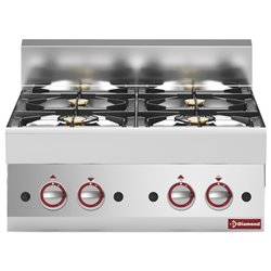 Cuisini&egrave;re gaz 4 feux vifs -Top- - Diamond - G65/4F7T-N