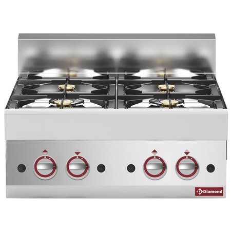 Cuisini&egrave;re gaz 4 feux vifs -Top- - Diamond - G65/4F7T-N