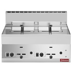 Friteuse gaz 2 cuves 8 litres -Top- - Diamond - G65/F16-7T-N