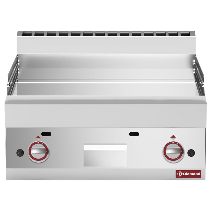 Plaque de cuisson gaz lisse -Top- chrome dur "50 &micro;m" - Diamond - G65/PLCD7T-N