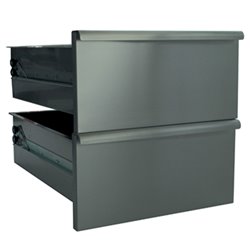 2 tiroirs pour soubassement N65/BA4-N - Diamond - N65/2TR4-N