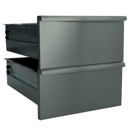2 tiroirs pour soubassement N65/BA4-N - Diamond - N65/2TR4-N
