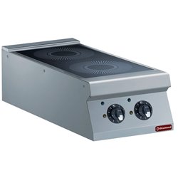 Cuisini&egrave;re &eacute;lectrique 2 foyers &agrave; induction -TOP- - Diamond - E22/2ID4T-N