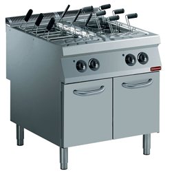 Cuiseur &agrave; p&acirc;tes &eacute;lectrique 2 cuves GN 1/1 sur meuble - Diamond - E22/CPA8-230/3--N