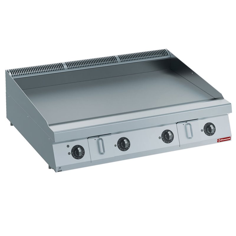 Plaque de cuisson &eacute;lec. HP, lisse, nitro chrome -TOP- - Diamond - E22/PLNC12-HP