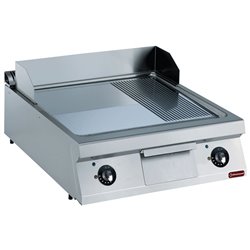Plaque de cuisson &eacute;lectrique 2/3 lisse et 1/3 rainur&eacute;e -TOP- - Diamond - E22/PM8T-230/3--NE