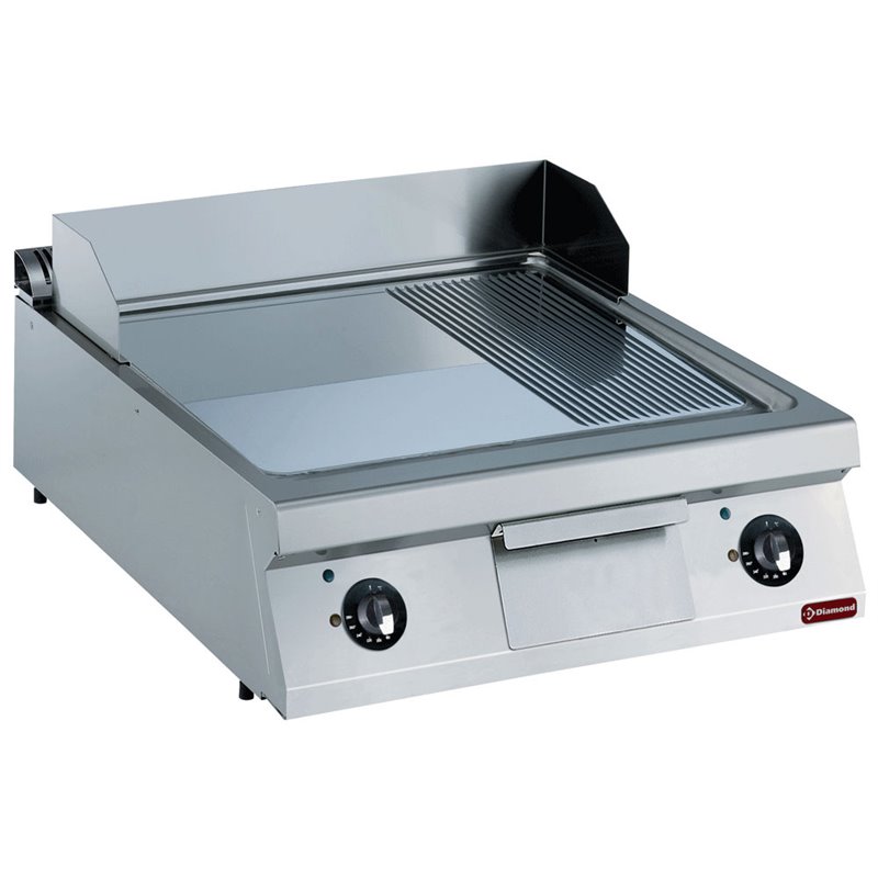 Plaque de cuisson &eacute;lectrique, 2/3 lisse et 1/3 rainur&eacute;e -TOP- - Diamond - E22/PM8T-NE