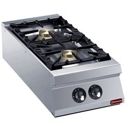 Cuisini&egrave;re 2 feux vifs gaz -TOP- "POWERFUL" - Diamond - G22/2B4TPW-N